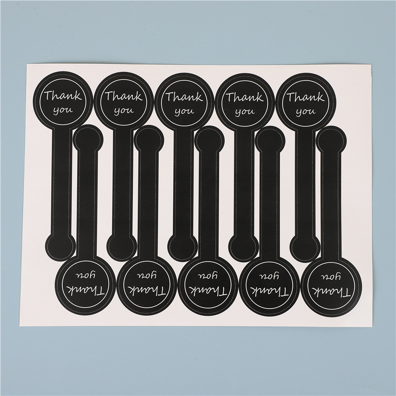 Picture of Factory spot black English HANDMADE moon cake box sealing sticker sticker AliExpress cross-border