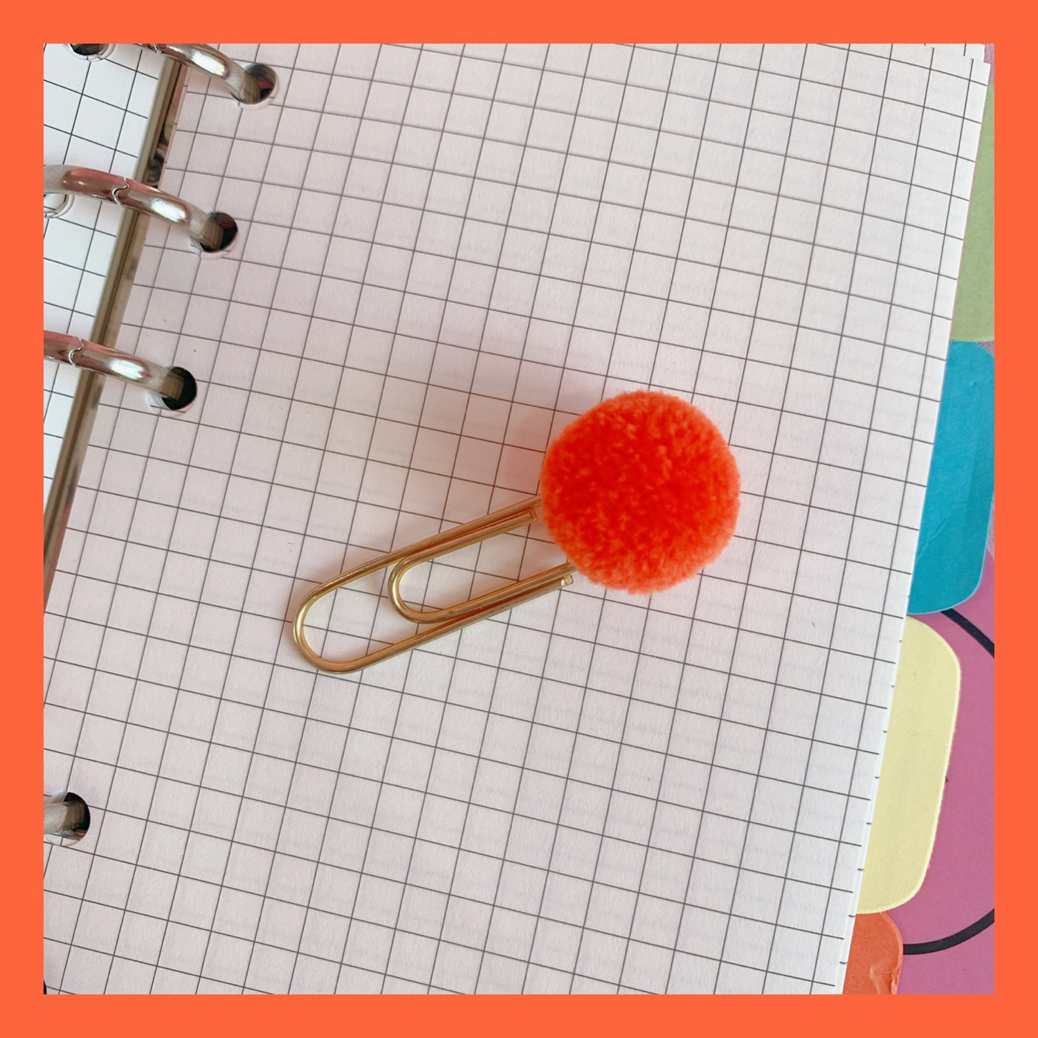 Picture of Japanese cute creative metal paper clip bookmark color candy wool ball pin student office supplies stationery