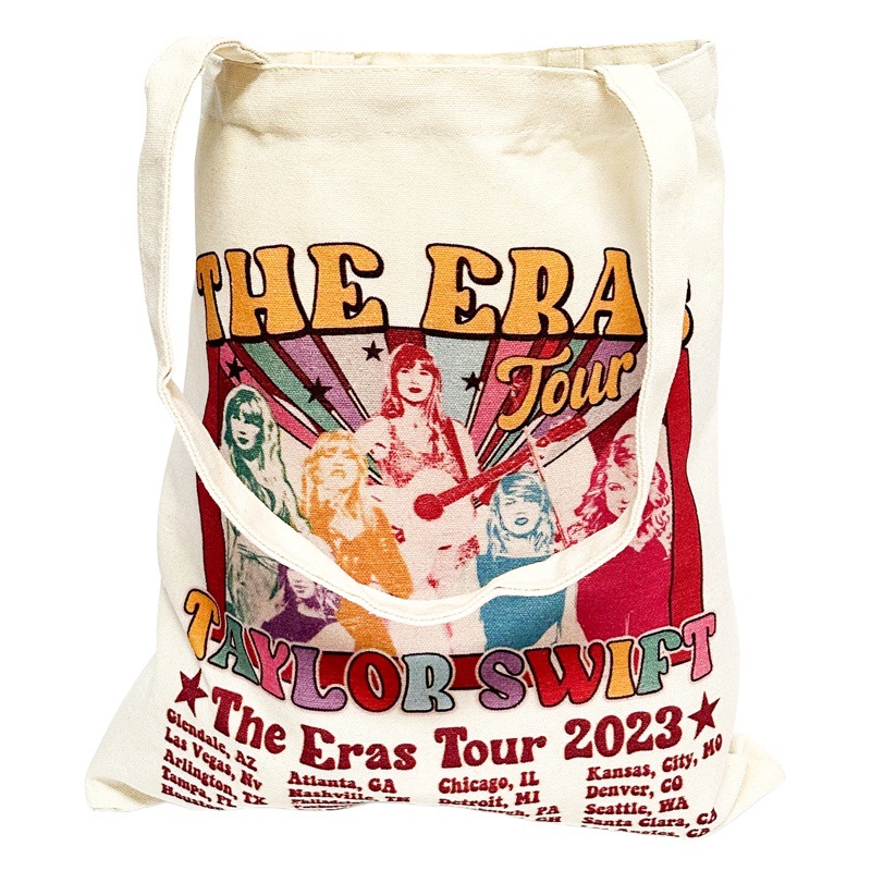 Big Selling Taylor Canvas Bag Taylor Swift Moldy Taylor Swift Hot Cross-border Large Capacity Portable