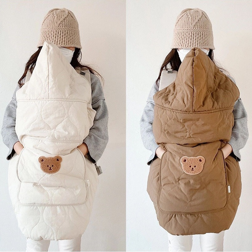 Baby Windproof Blanket Winter Cart Blanket Children's Waist Stool Windproof Strap Portable Blanket Warm Thickening