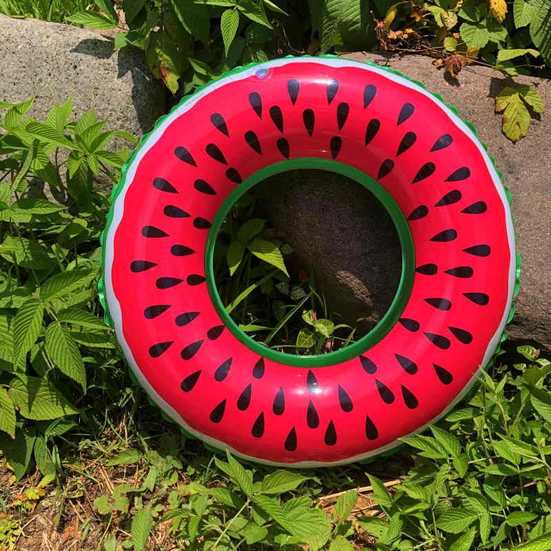 Picture of Factory hot-selling inflatable swimming ring swimming ring thickened adult floating ring letter Bai shell swimming ring