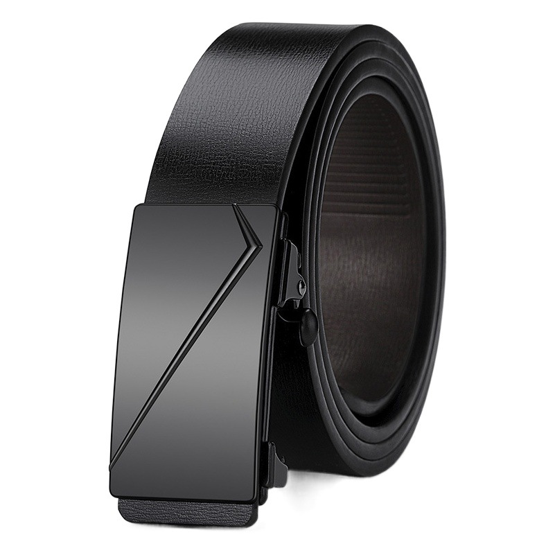 Cross-border two-story leather belt men's upgraded automatic buckle belt trendy all-match men's Amazon classic pants belt