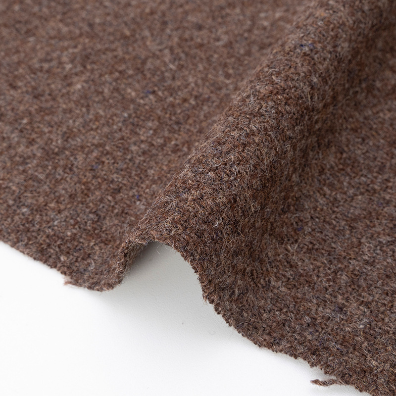 Picture of Foreign trade all-wool walking ring spinning tweed fabric 480 g/m coat coat wool double-sided tweed fabric wholesale