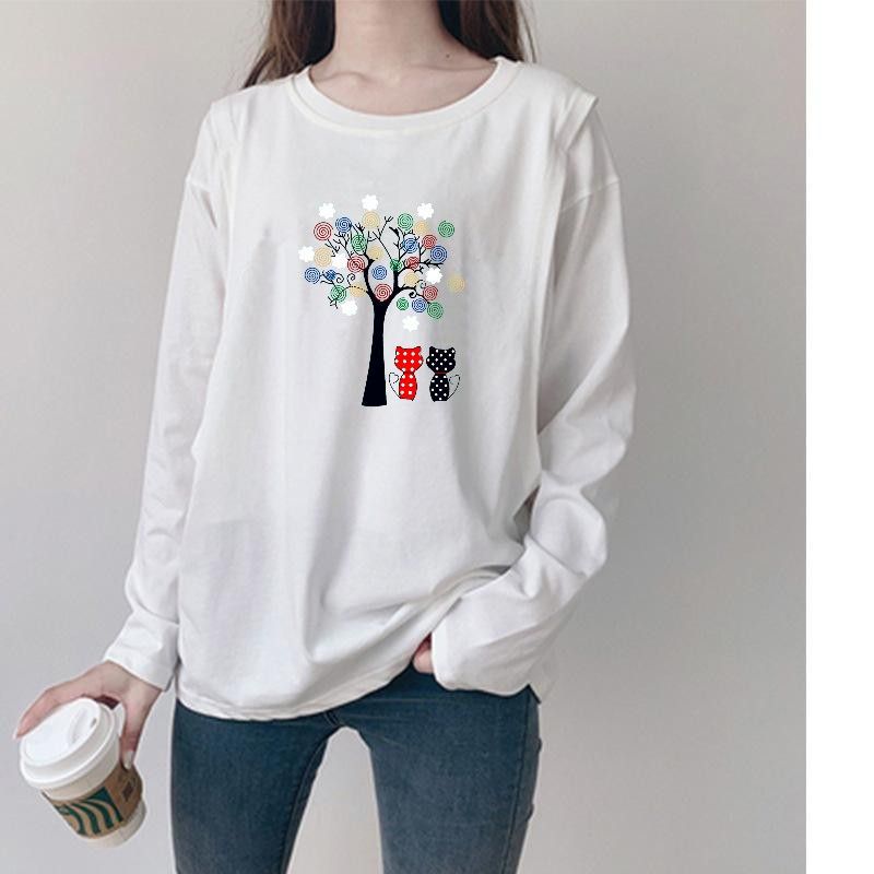 Picture of Out wear nursing clothes spring and autumn clothes nursing maternity clothes confinement clothes top long sleeve outside home wear loose T-shirt autumn