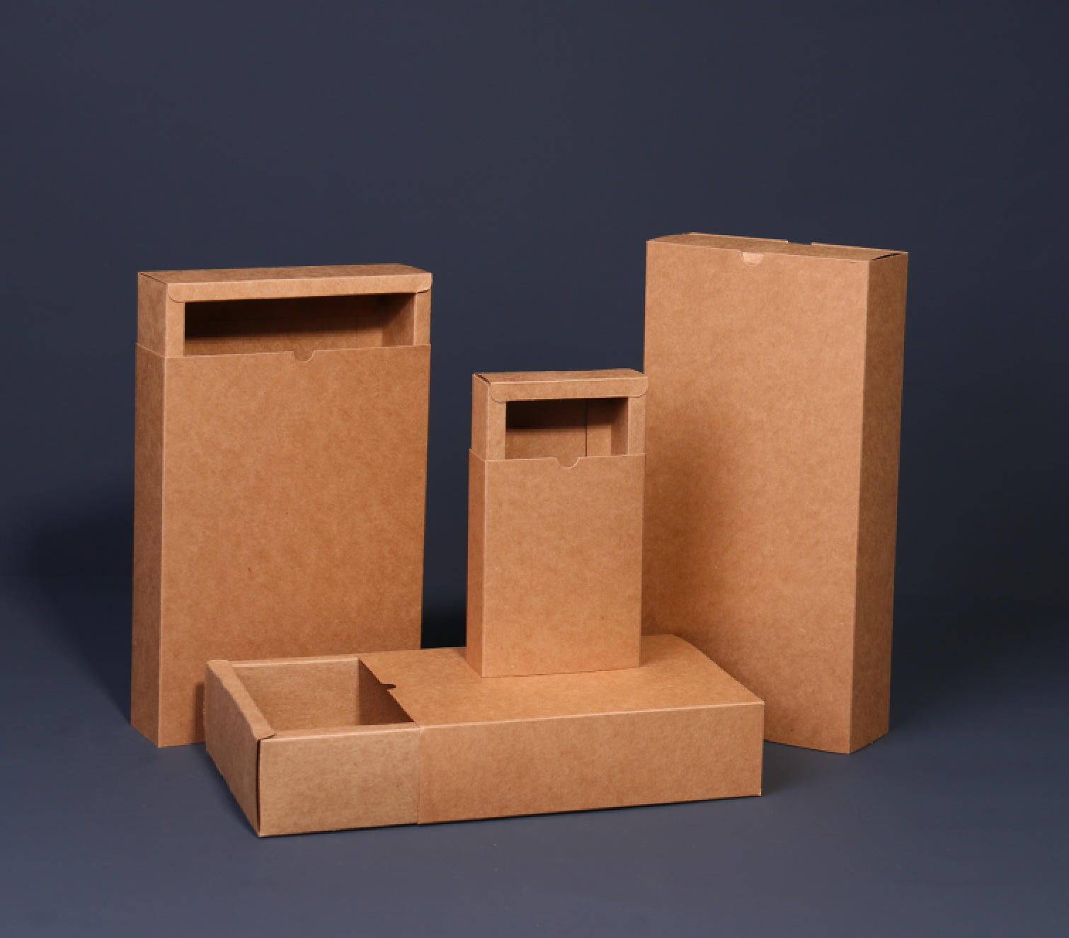 Picture of in stock drawer carton kraft paper underwear packaging folding color box drawbox socks gift packaging box custom