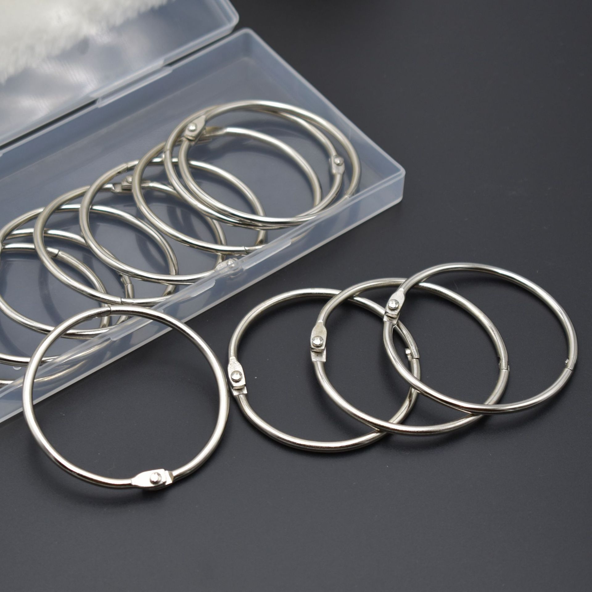 Picture of Factory wholesale loose-leaf ring book ring desk calendar binding iron ring opening buckle ring photo album card hanging ring loose-leaf ring spot
