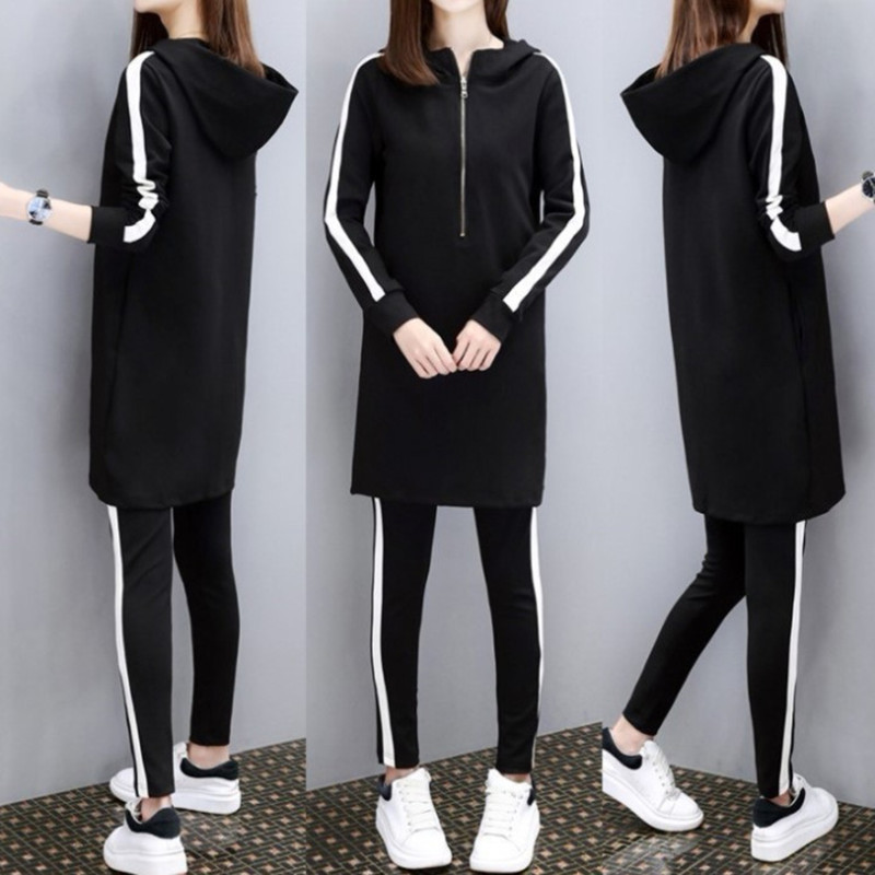 Picture of Casual suit Women's Spring and Autumn plus size Women's Clothing Chubby Sister Loose Slimming Sports suit Female Student Fashion Two-piece Set
