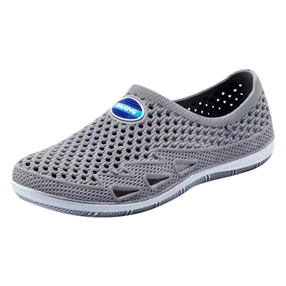 A generation of hair hole shoes men's soft bottom baotou sandals wear-resistant thick bottom work sandals breathable mesh shoes men