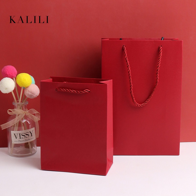 Jewelry Bags Packaging Bags Hand Paper Bags Gift Bags Shopping Bags Jewelry Store with Twill Three-Strand Logo