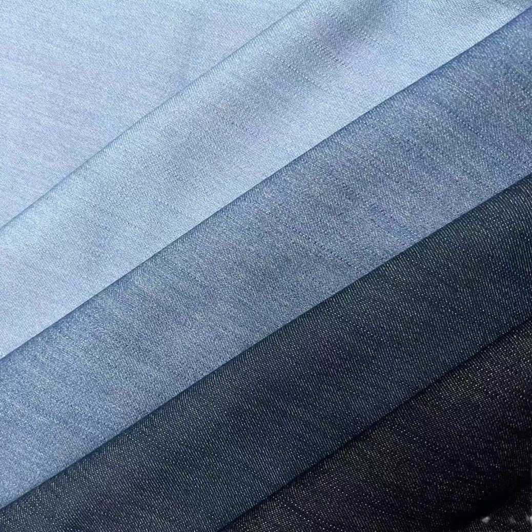 Picture of HM23848 imitation denim fabric 7 bamboo denim does not fade can be used for spring and autumn
