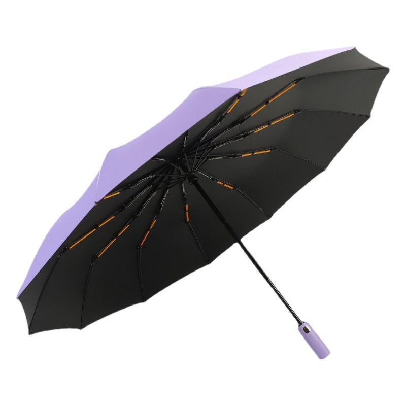 24 Strands of Fully Automatic Umbrella 12K Double-Bone Vinyl Sunscreen Umbrella Enlarged Foldableing Sun Umbrella Parasol Sunny Umbrella Wholesale