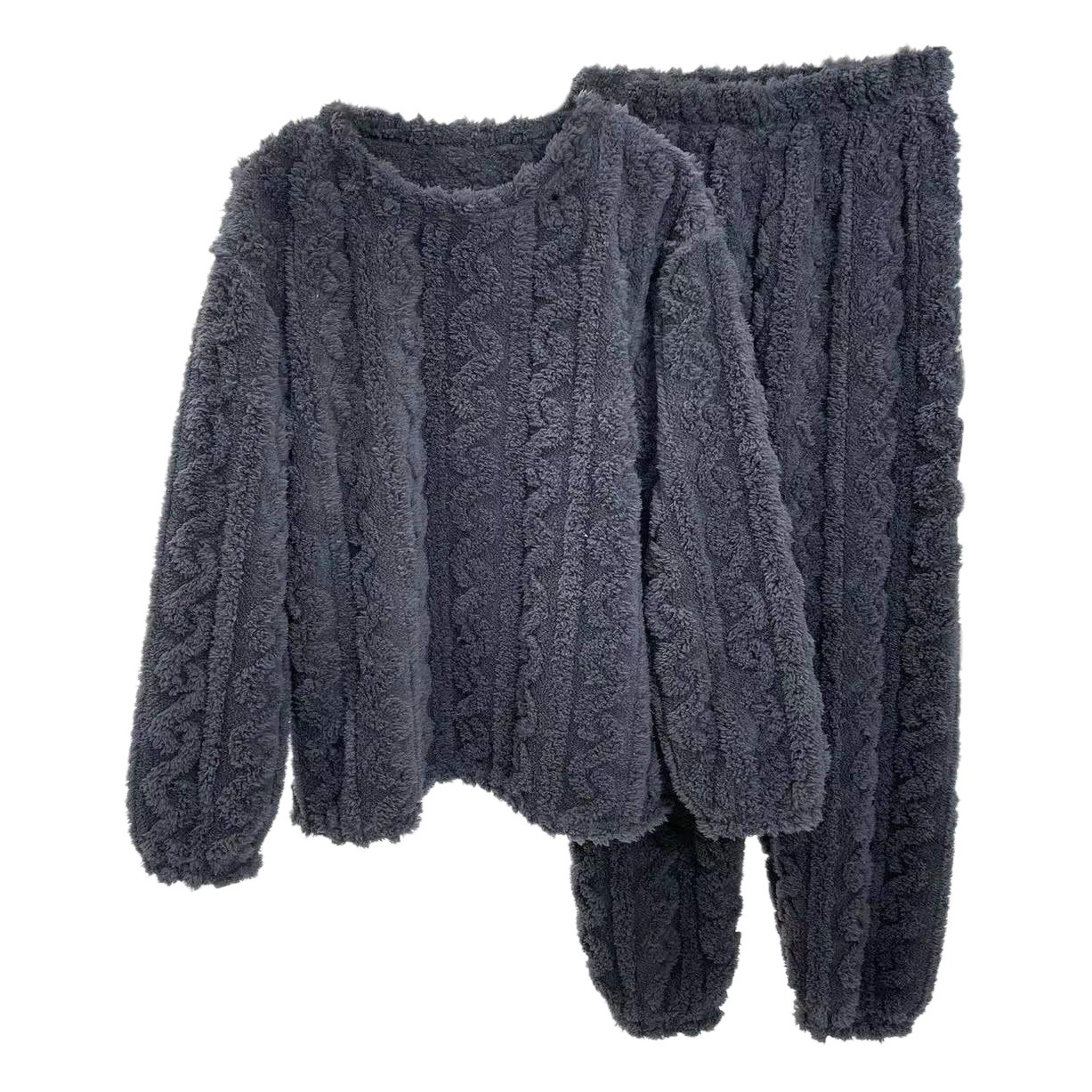 Coral velvet pajamas women's autumn and winter 2022 New plus velvet padded super thick velvet winter home clothing two-piece suit