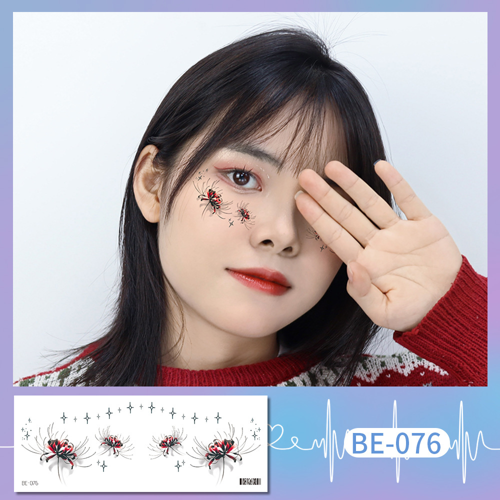 Picture of Ricklon New Cute Sweetheart Girl Makeup Tattoo Face Sticker Christmas Photo Lasting Strawberry Blush Sticker
