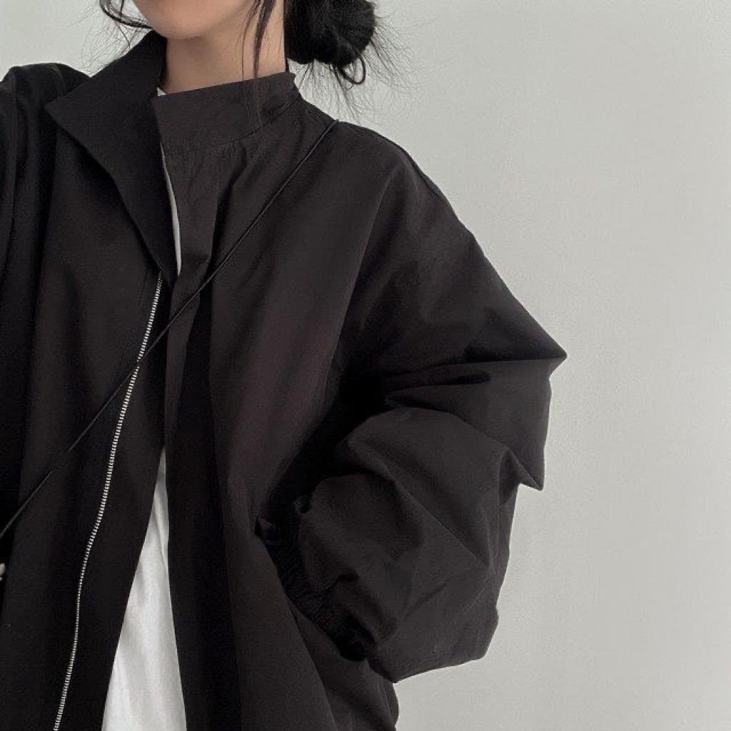 Picture of 2024 New Autumn Thin New Korean Style Loose Baseball Suit BF Workwear Casual Jacket Female Student Ins Trendy