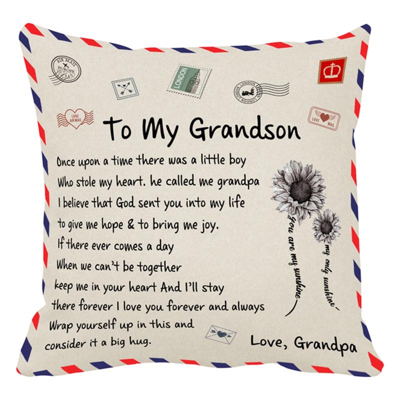 Picture of Amazon Home linen pillowcase Nordic simple American retro printed office pillowcase sofa cushion