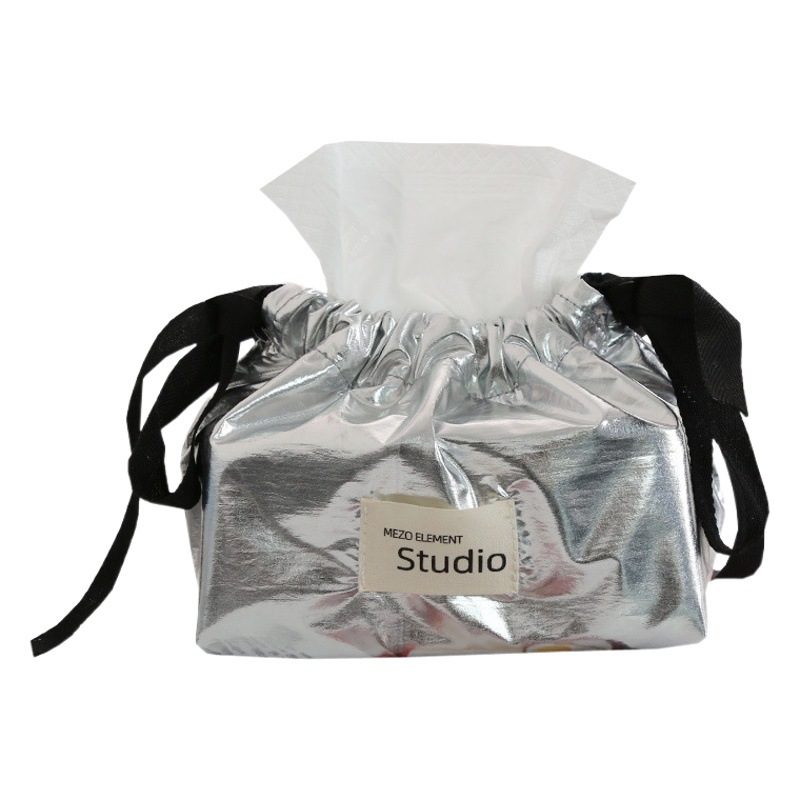 American Element Simple Tissue Box Decorative Tissue Box Miscellaneous Drawstring Storage Bag Car Tissue Bag Direct Sale