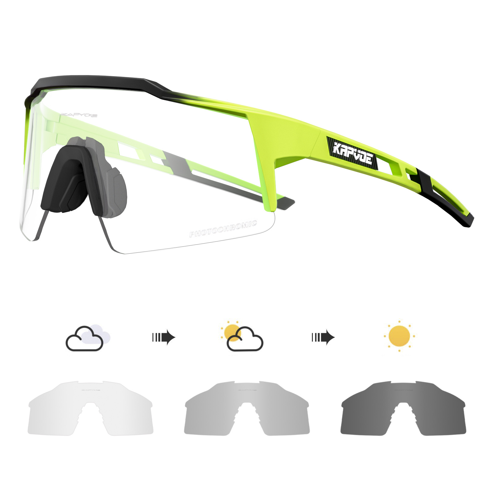 Picture of Kapvoe Cycling Glasses Four-Lens Set Bicycle Windproof Goggles Road Bike