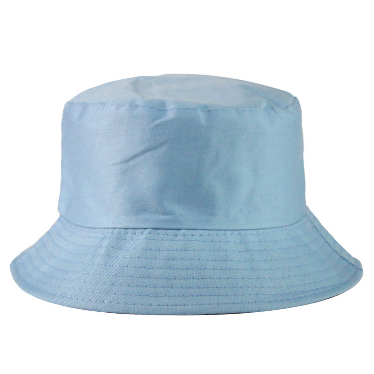 Picture of Cross-border adult fisherman hat solid color custom logo embroidery printing fisherman hat sunshade light plate custom basin hat