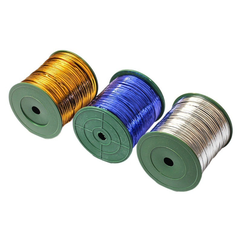 Metal tie silk flower packaging material color roll dust bag sealing tie silk Packaging Metal Magic Belt