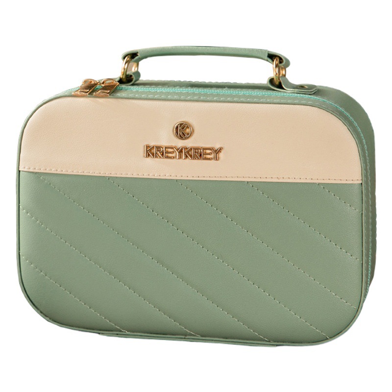 Manufacturer Wholesale Leather Holiday Gift Box Portable Cosmetic Storage Box Jewelry Box Cross-Border Exclusive Gift