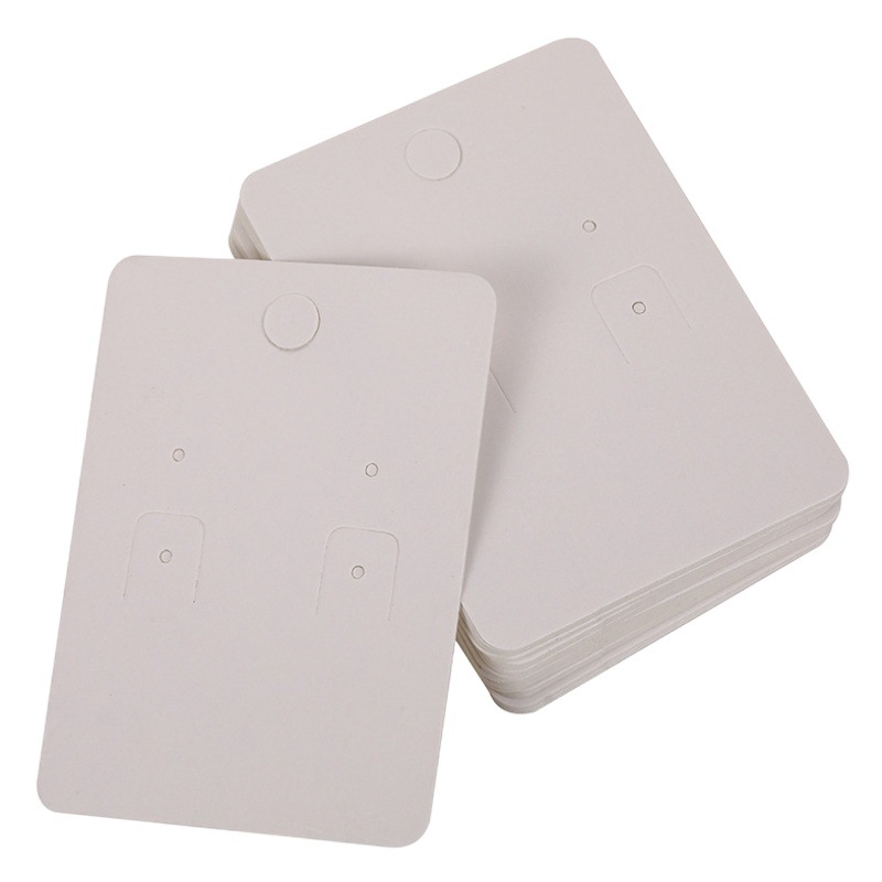 Earrings earrings packaging cardboard earrings display card jewelry packaging fashion pure white handmade jewelry wholesale