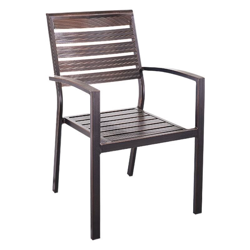 Outdoor Table and Chair All Aluminum Alloy Courtyard Balcony Garden Villa Outdoor Dining Table and Chair Commercial Street Project Outdoor Table and Chair