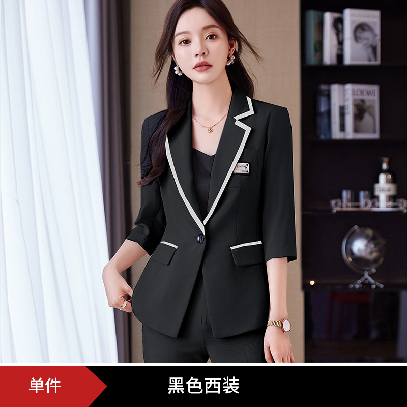 Picture of Casual Fashion Suit suit Pants Women's Spring and Autumn New Temperament Goddess Fan Professional Wear Small Suit Work Clothes