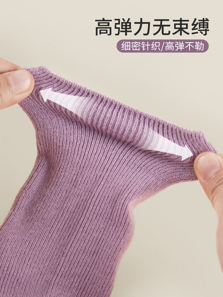Picture of Dance Socks Non-slip Professional Women's Dancing Socks with Bottom for Adult Practice Dancing Socks Children's Mid-tube Socks with Three-piece Bottom Modern Dance Socks