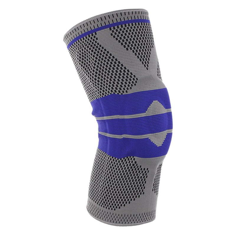 Knitted Sports Warm Meniscus Cycling Patella Knee Brace Protective Gear for Fitness Running Basketball Silicone Knee Pads Shock Absorption