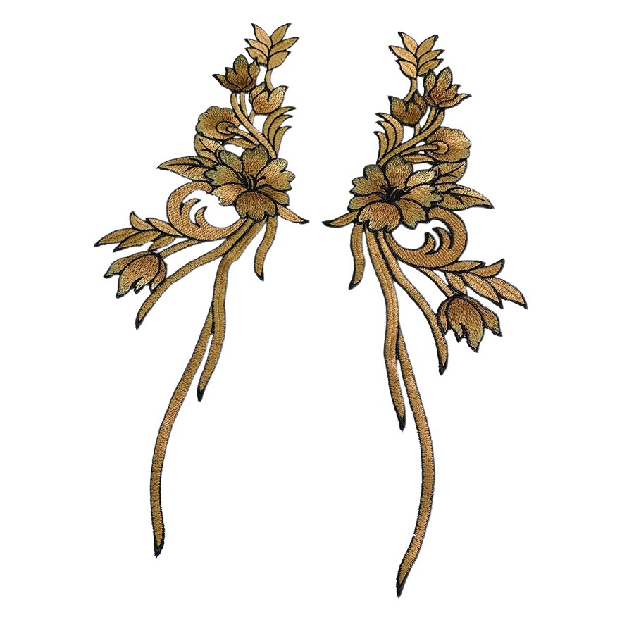 Thin thread large water-soluble beauty sense cheongsam dress veil taking embroidery flower sticker lace accessories for flowers