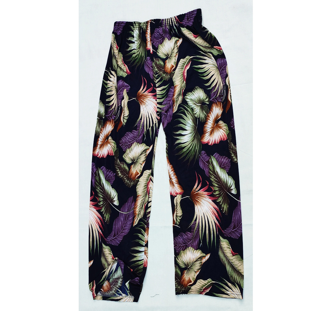 Picture of Cross-border Fashion Ink Butterfly National Style Casual Pants Women's New Chinese Style Loose Wide Leg Loose Summer New Ankle-length Pants