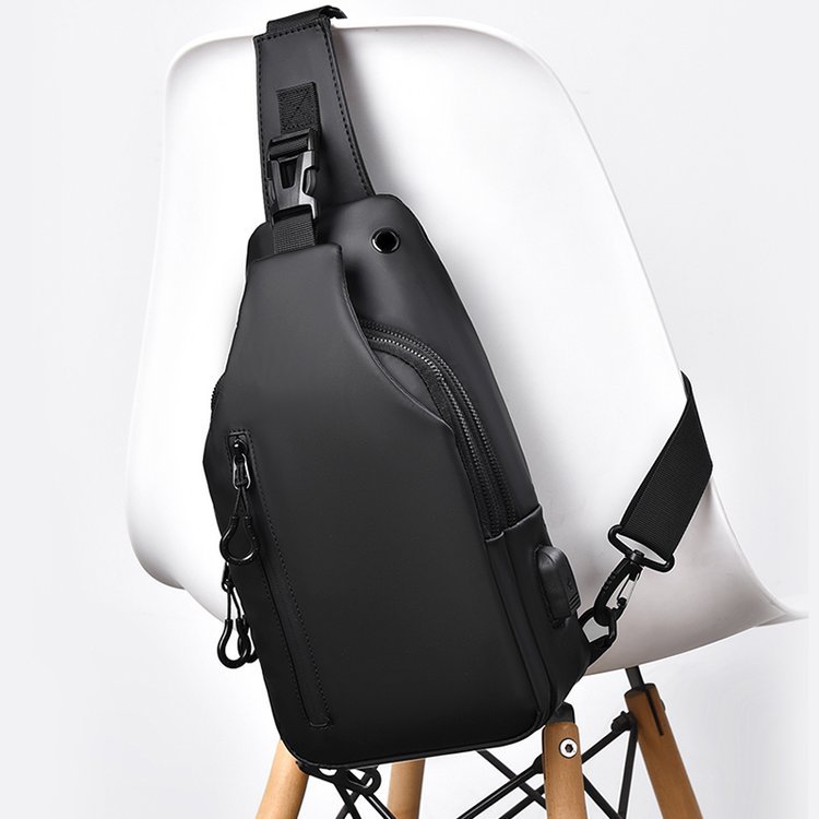 Men's Chest Bag Large Capacity Shoulder Crossbody Bag Casual Small Bag Waterproof Outdoor Travel Backpack Fashionable Brand Men's Bag