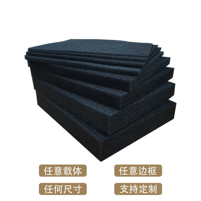 Black dust sponge PU sponge air filter sponge primary water filter blasting urethane sponge