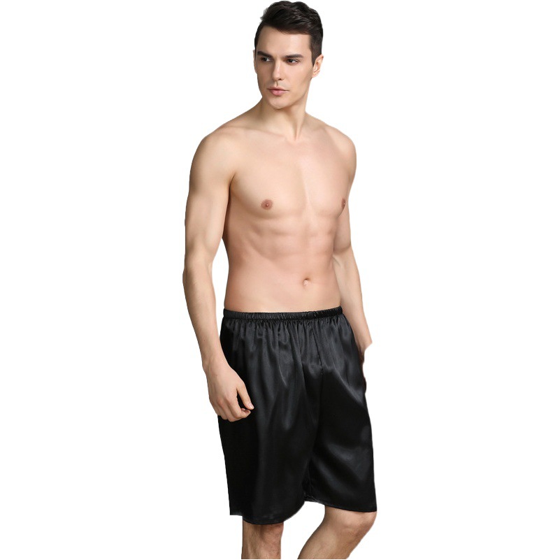 Picture of Cross-Border Summer Men's Pajamas, Silk Shorts, Ice Silk Pajamas, Home Pajamas, Men's Summer Single Pants, Simple Home Clothes