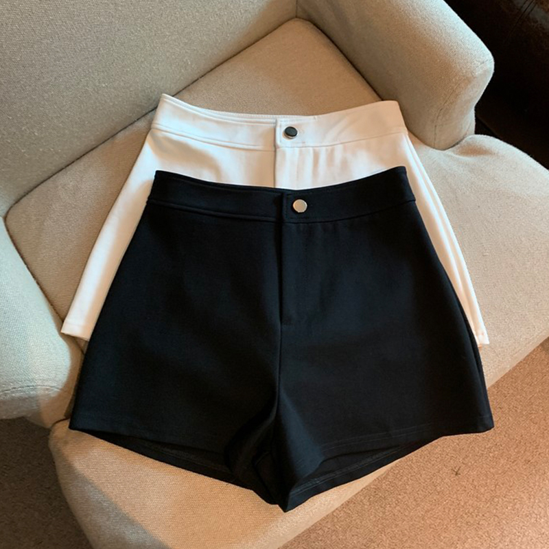 Chubby girl missing lower body suit shorts for women, new summer high-waisted slimming A-line tight stretchy hot pants