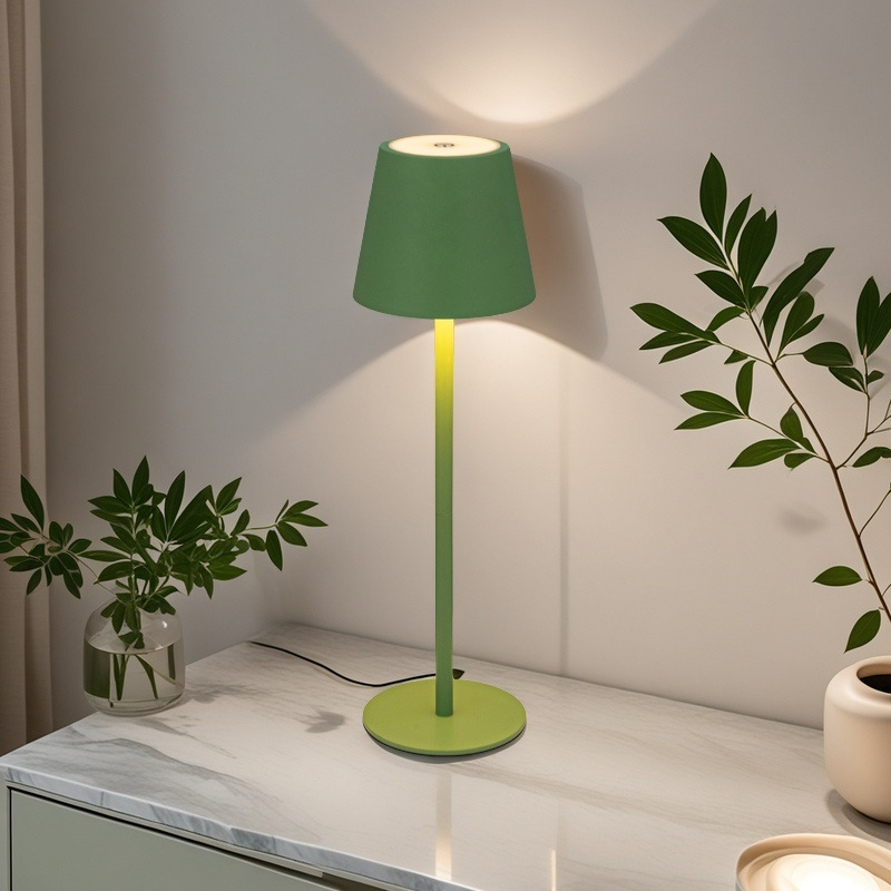 Cross-Border Rechargeable Tall Table Lamp, Ambient Light, Creative Decoration, Hotel Restaurant Bar Touch Night Light, Patented Design