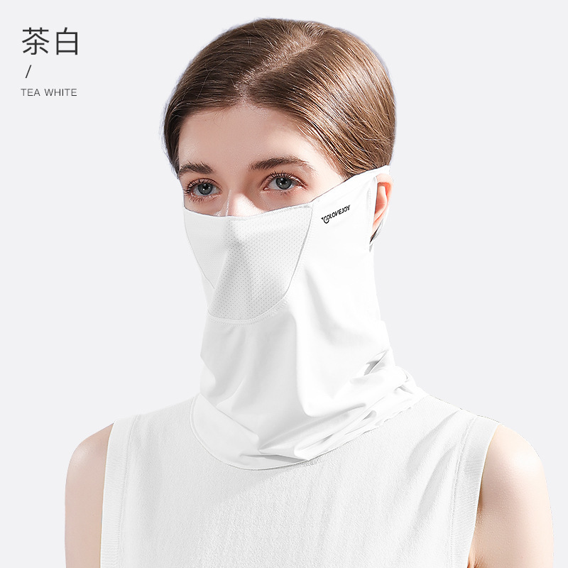 Picture of Summer Outdoor Riding Sunscreen Mask Women's Neck Protection Sunshade Anti-ultraviolet Ice Silk Cold Ear Hanging Mask XTJ27