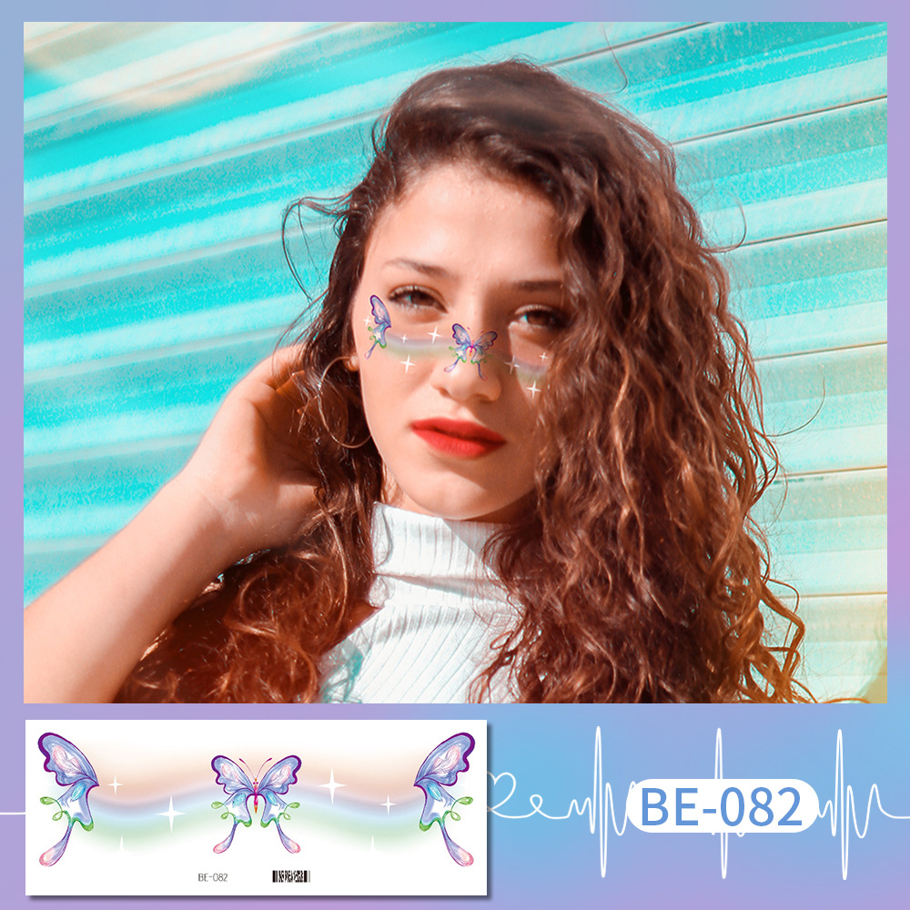Picture of Ricklon New Cute Sweetheart Girl Makeup Tattoo Face Sticker Christmas Photo Lasting Strawberry Blush Sticker