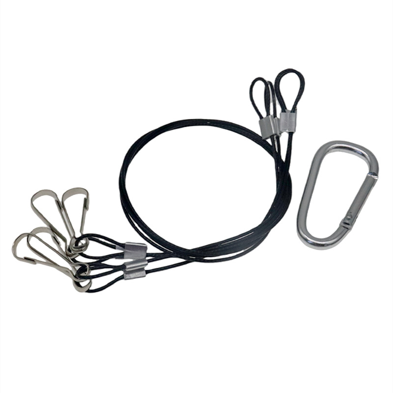 Picture of Lighting Sling Line, Plant Lamp Hook, Lamp Sling, Safety Rope, Anti-Falling Rope Line, One-To-Four Rope Lock Hook, Led