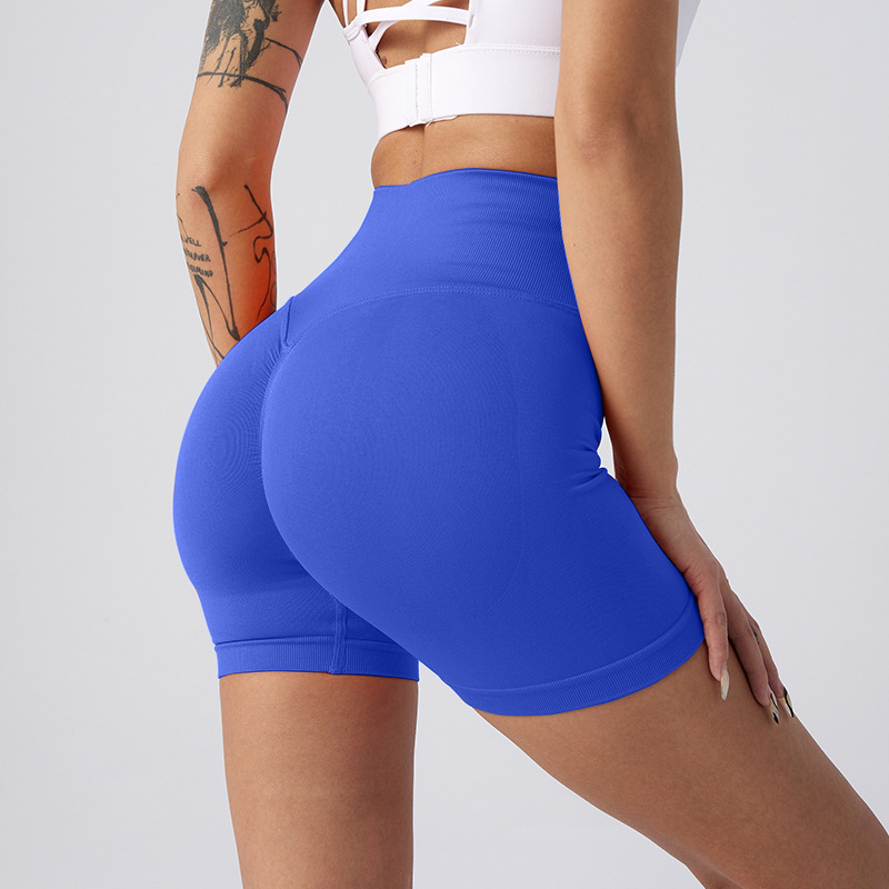 Picture of Summer New High-Waisted Butt-Lifting Fitness Pants for Women, Sports Tummy Control Cycling Leggings, Peach Butt Yoga Shorts