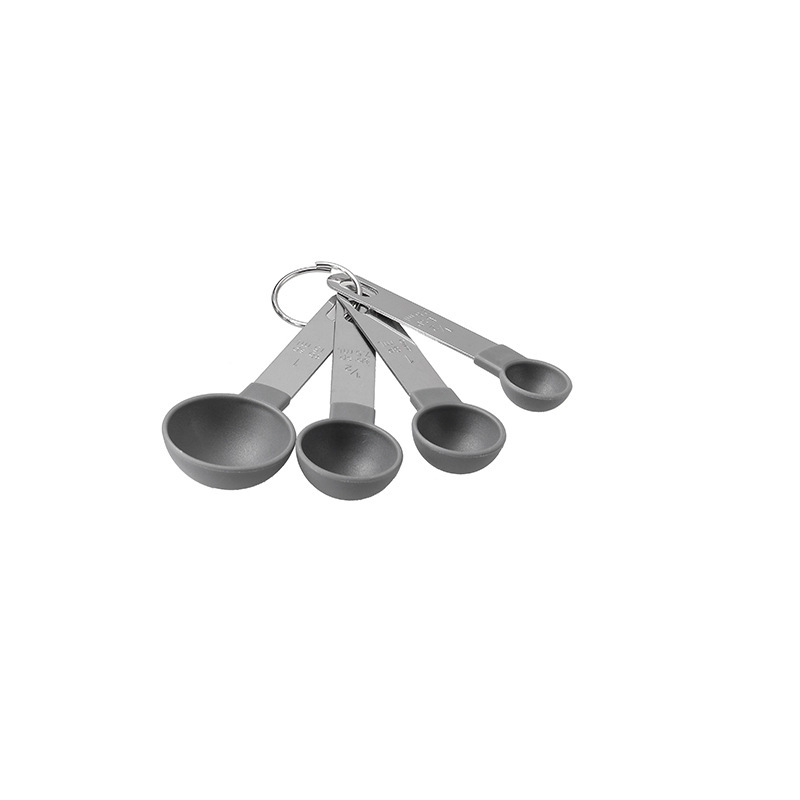 Picture of New stainless steel handle measuring cup 8 piece set plastic measuring spoon measuring spoon Baking set kitchen gadget measuring spoon