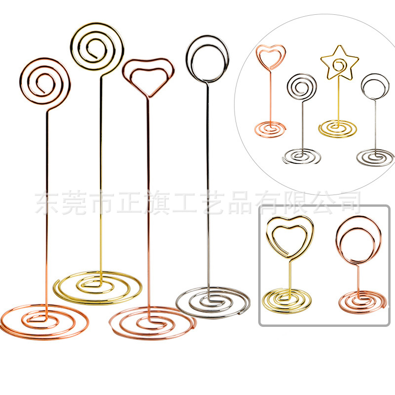 Amazon Wedding Desktop Message Holder Metal Ornaments Love Notes Holder Peacock Round Photo Seat Holder
