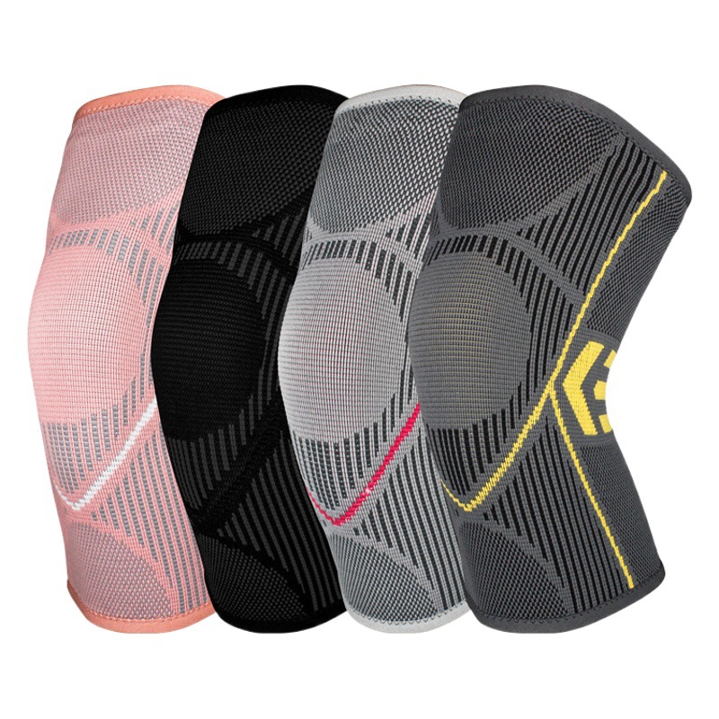 Nylon Silicone Non-Slip Warm Knee Pads Elastic Knitted Cycling Running Protective Sports Outdoor Basketball Breathable Leg Pads
