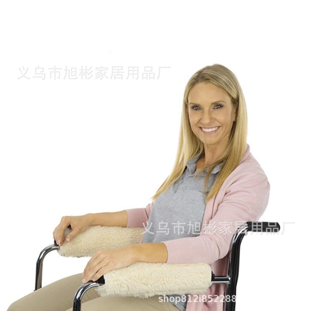 Cross-border Lamb Velvet Armrest Cushion Armrest Gloves Two Seat Armrest Gloves