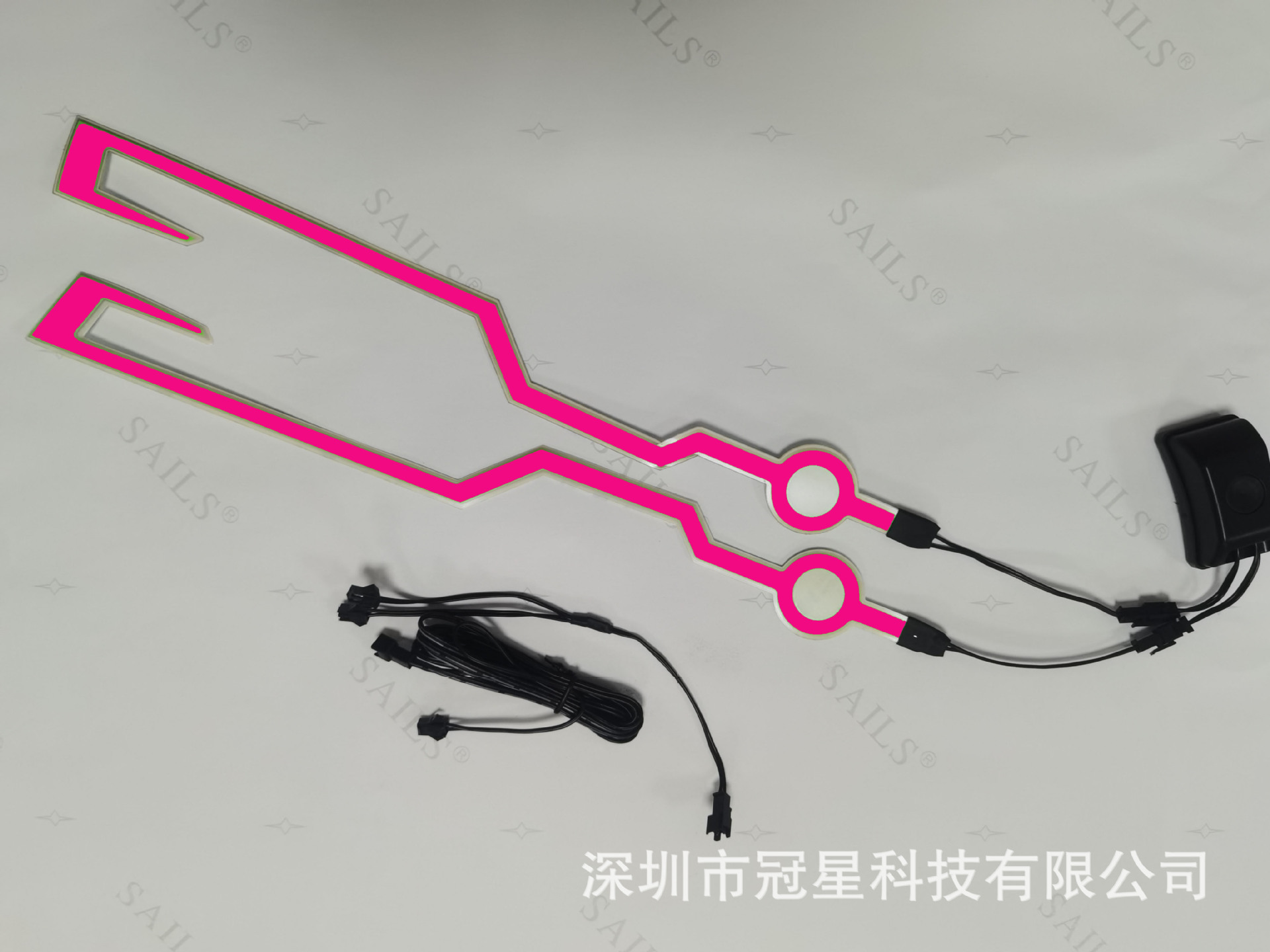 Picture of Motorcycle Helmet Cold Light Strip Helmet Decoration Adhesive Light Strip