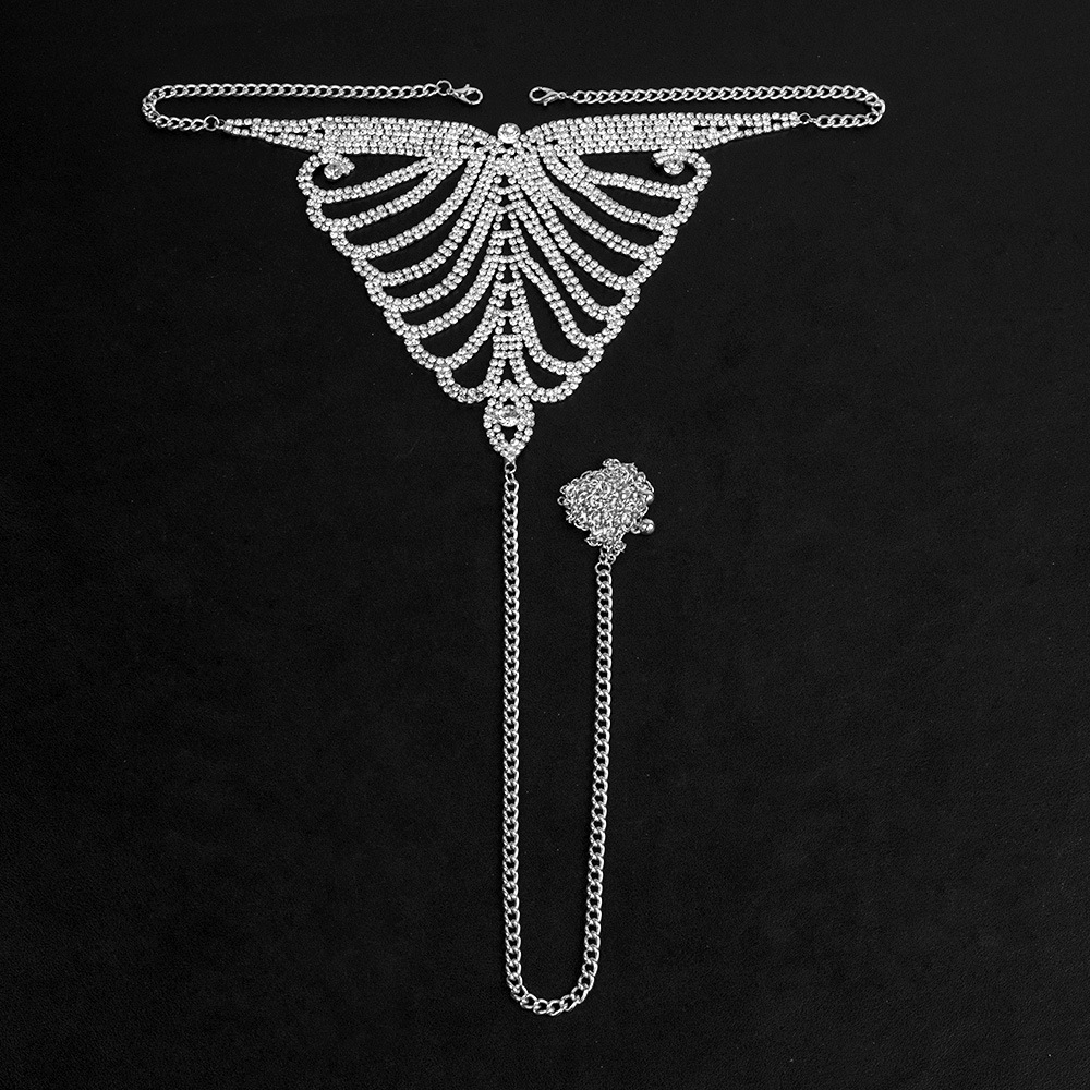 Picture of Europe and the United States cross-border accessories diamond underwear body chain sexy nightclub rhinestone chain bra thong suit jewelry