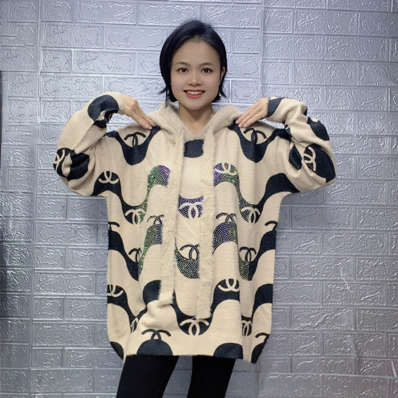 plus size Loose Mid-length Sweater Knitted Sweater Autumn and Winter New Outfit Long-sleeved Top Women's Pullover Base Shirt Elegant