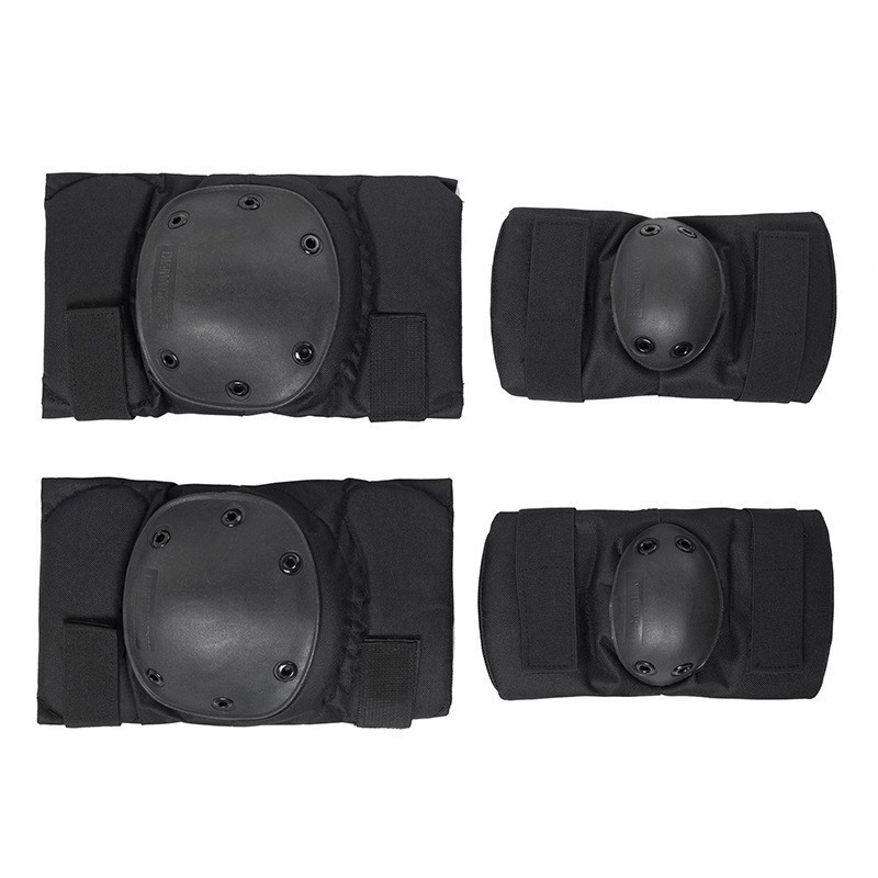 American Big Black Hawk Protector Four-piece Motorcycle Cycling CS Thickened Knee Adult Special Forces Tactical Knee Pad Elbow Pad