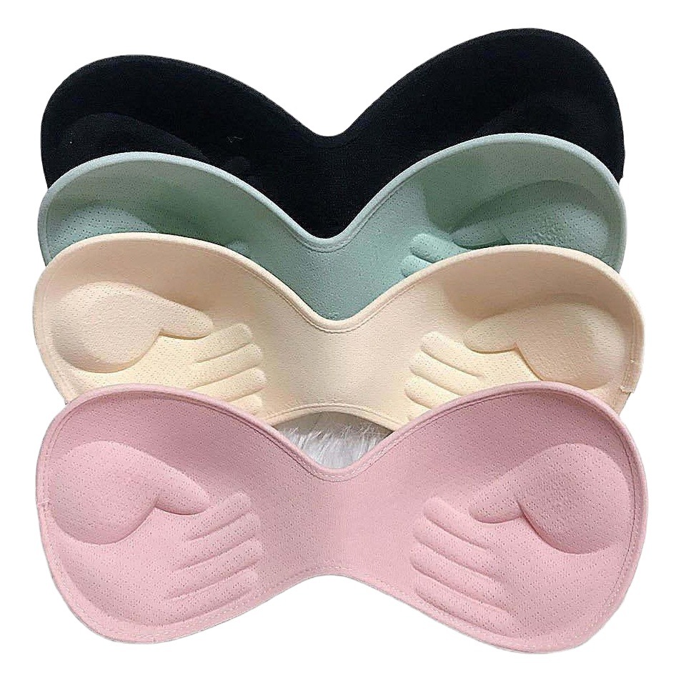 Latex Cotton Intimates Bra Pad Thickeneded One-Piece Beautiful Back Insert Cup Sports Coaster Bra Pad Push-Up