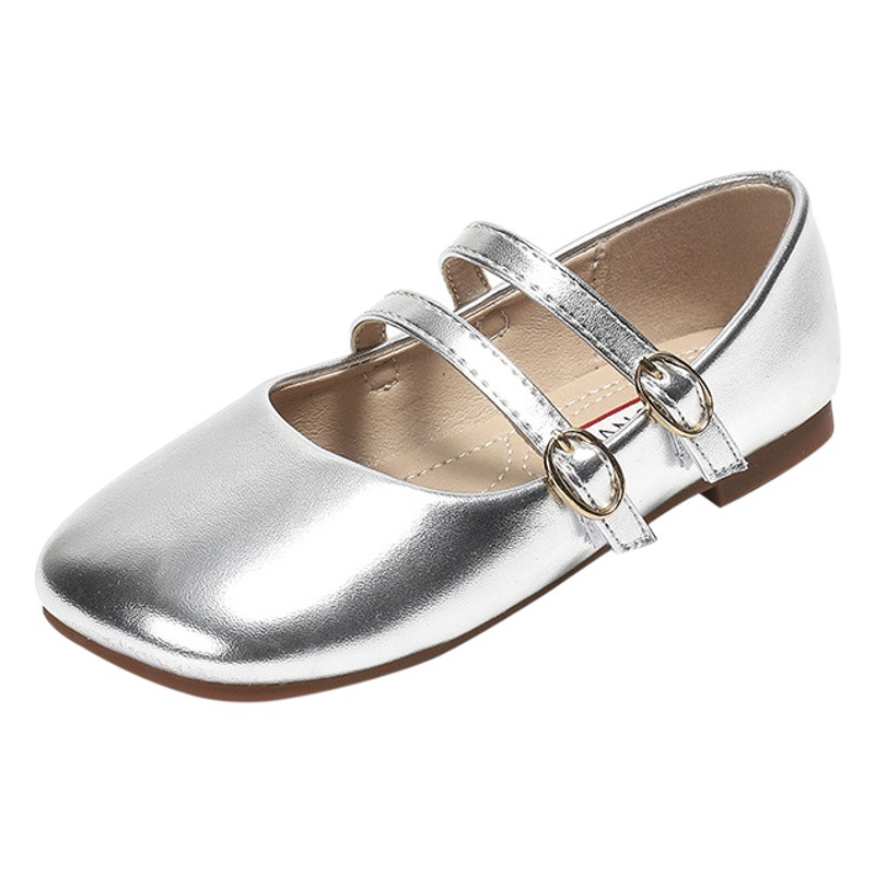 Girl's Small Leather Shoes 2024 Spring and Autumn New Fashion All-match Children's Korean Style Single-layer Shoes Soft-soled Little Girl's Princess Shoes
